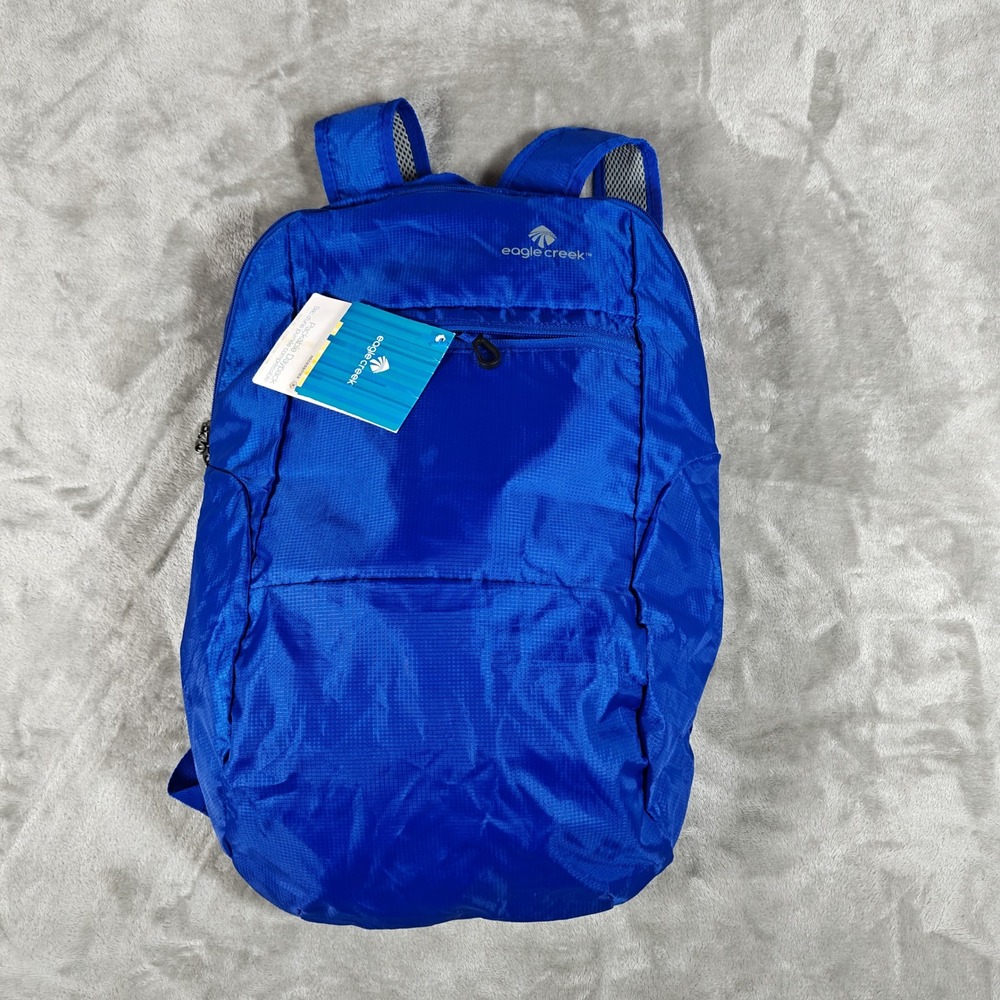 Eagle Creek Packable Daypack Mens Blue Sea Lightweight Ripstop 17L Backpack New